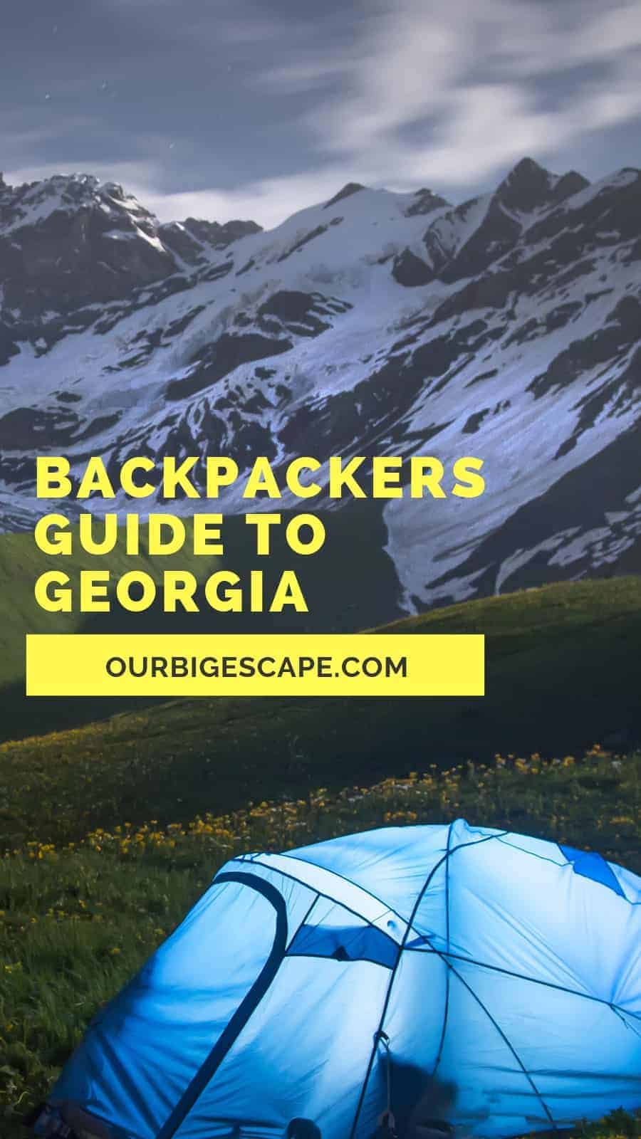 guided backpacking trips georgia