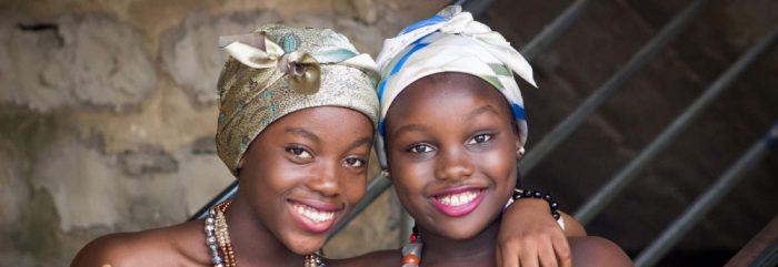 2 african women in tribal dress