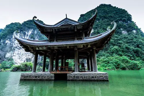 A temple in the mountains and jungles of northern Vietnam.