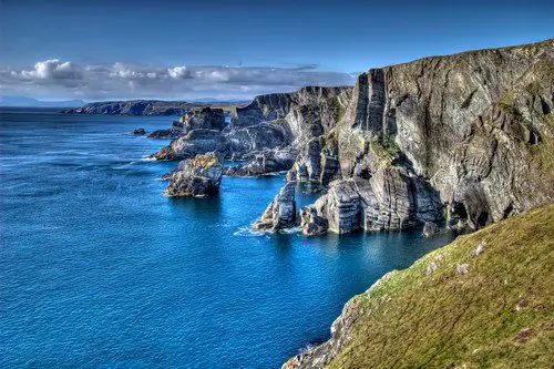 Atlantic coast cliffs at Mizen Head, County Cork, Ireland