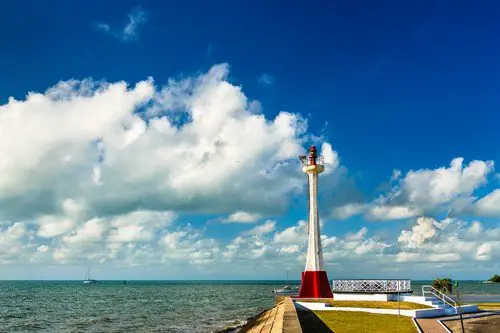 Baron Bliss Lighthouse in Belize City. Established in 1885