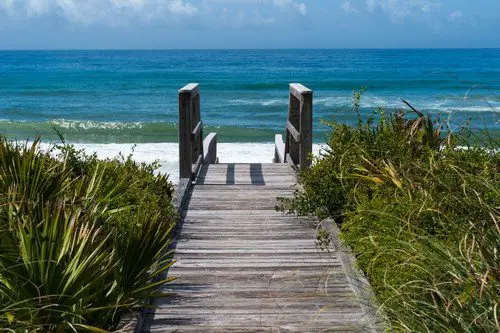 Ocean access boardwalk.