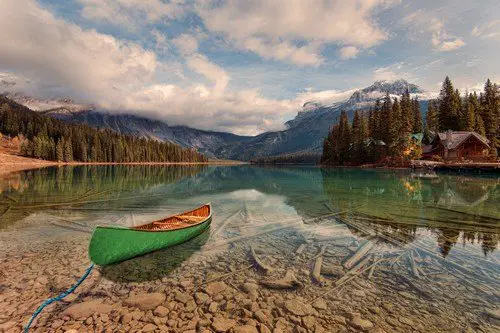 Emerald Lake is located in Yoho National Park, British Columbia, Canada.[1] It is the largest of Yoho's 61 lakes and ponds, as well as one of the park's premier tourist attractions.