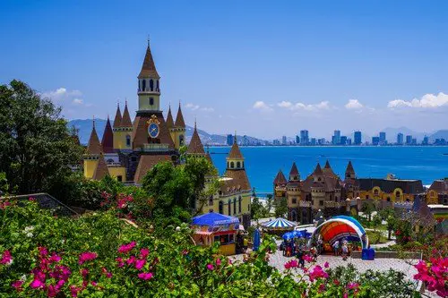 Castle, Vinpearl Land, Nha Trang in Vietnam.