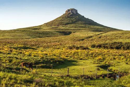 Idyllic landscape of Batovi Hill, Tacuarembo in north-central Uruguay