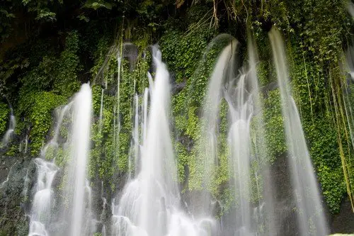A long exposure of the Juayua waterfalls in El Salvador