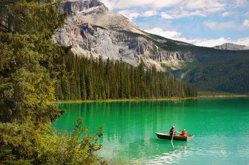 Magic Green Colors of Landscape. western canada travel guide