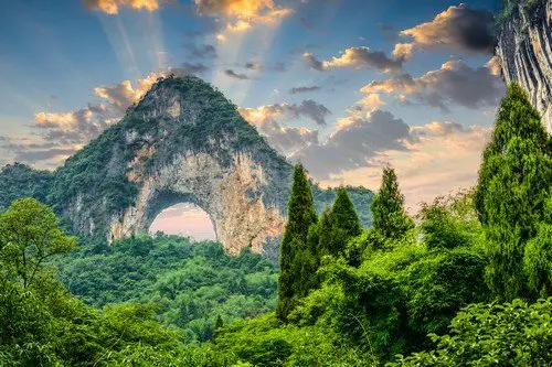 Moon Hill, Yangshuo, China. - ultimate china travel guide