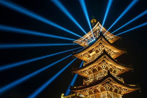 Radiant flower tower. - ultimate china travel guide