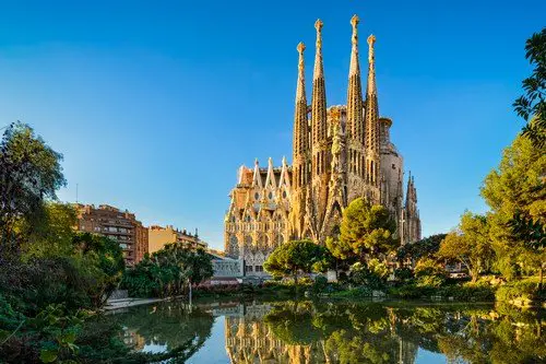Sagrada Familia cathedral in Barcelona, Spain