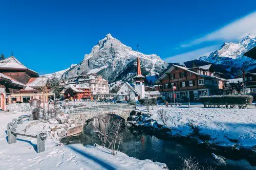 Switzerland ski village