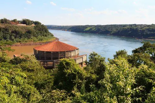 The Triple Frontier from Brazilian site, Paraguay, Argentina, Brazil