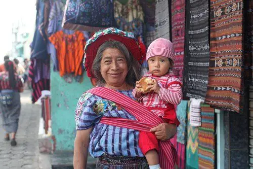 Woman and baby. guatemala travel guide