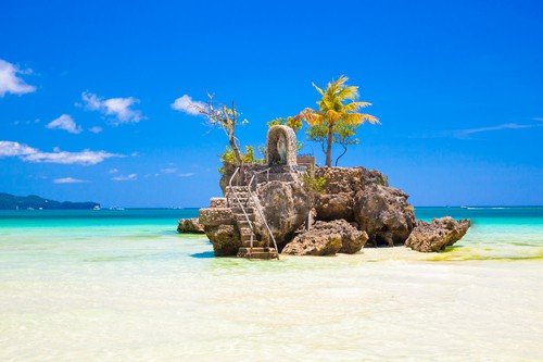 Willy's rock on island perfect Boracay, Philippines budget philippines travel Guide