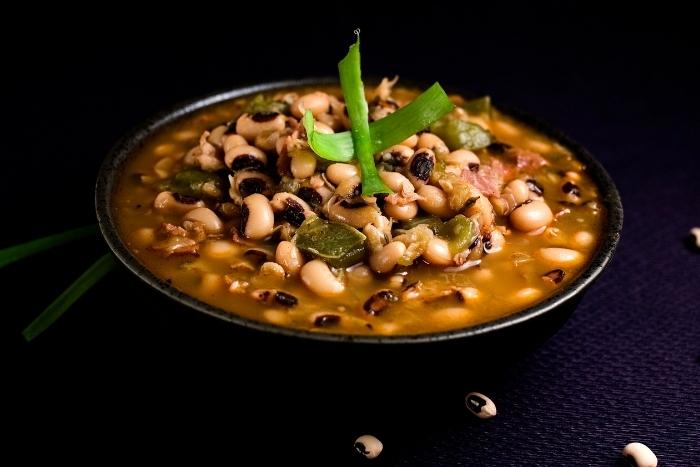 Bowl of Hoppin John or black-eyed peas - Bermuda Food