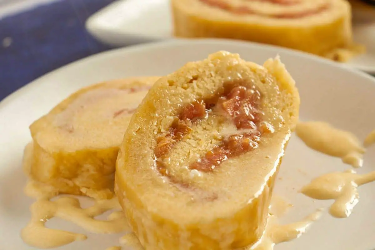 Guava Duff (Steamed Pudding with Rum Sauce) - Bahamian Cuisine