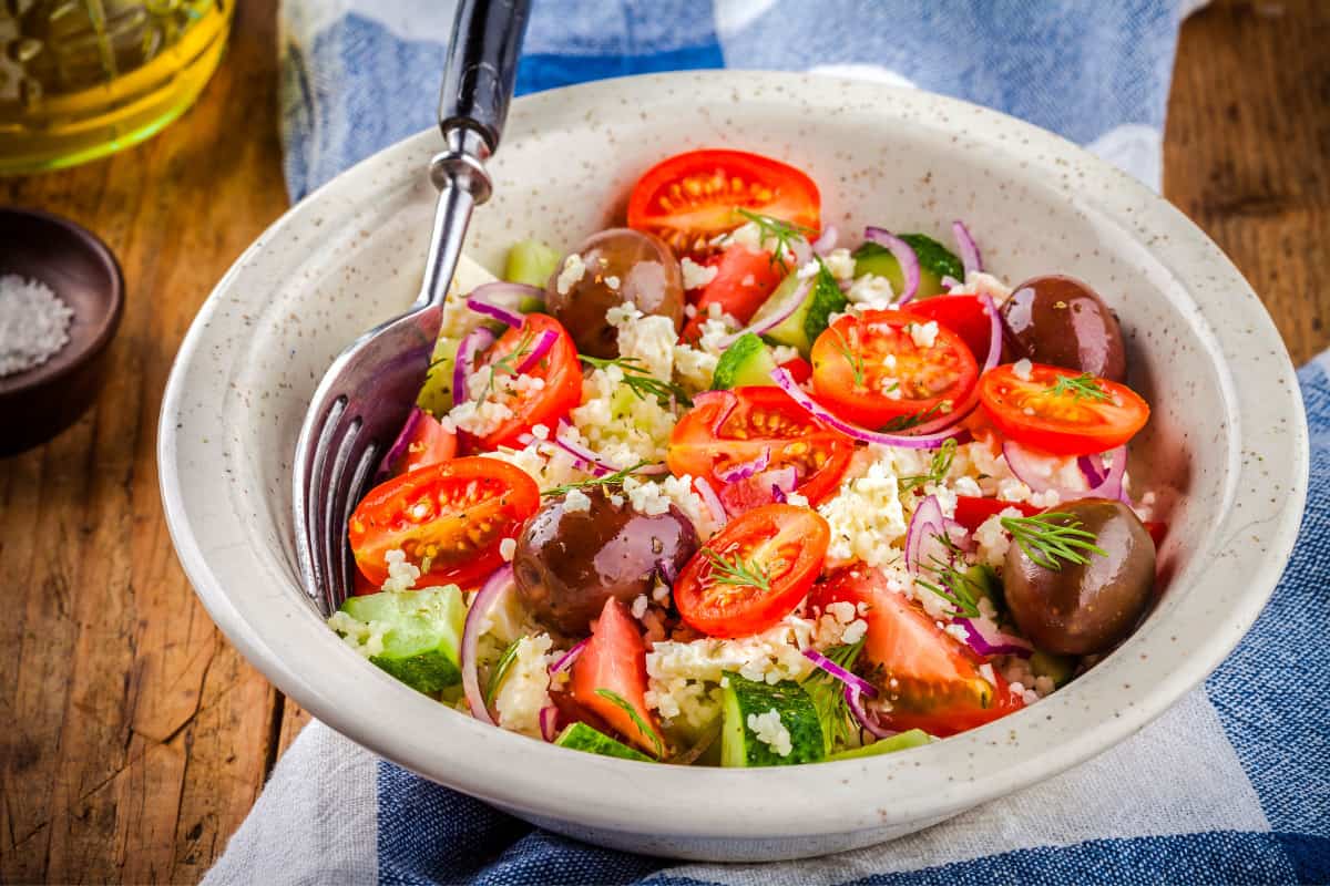26. Turkish Foods - Turkish Cucumber, Feta, and Tomato Salad