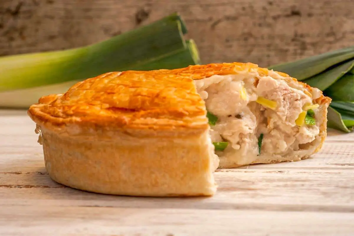 Chicken and Leek Pie - Traditional England Foods