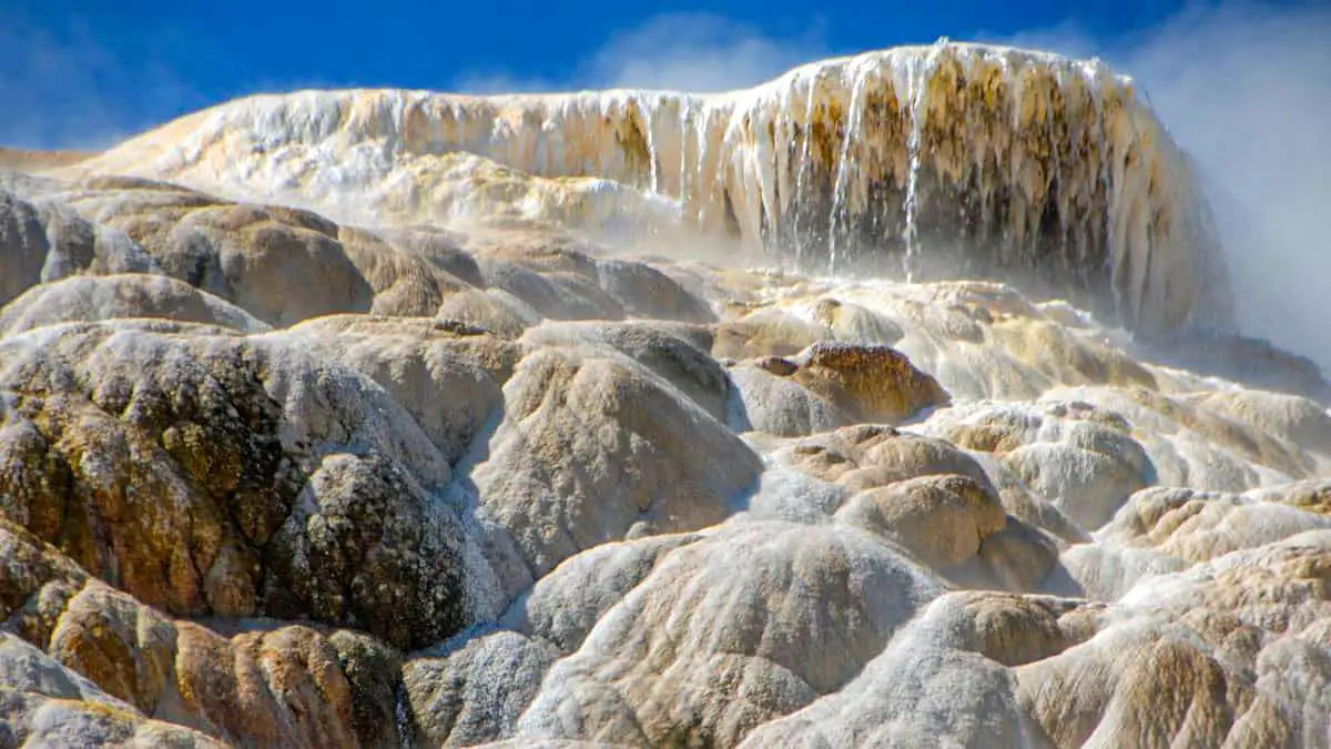 Yelowstone National Park Frozen Waterfall