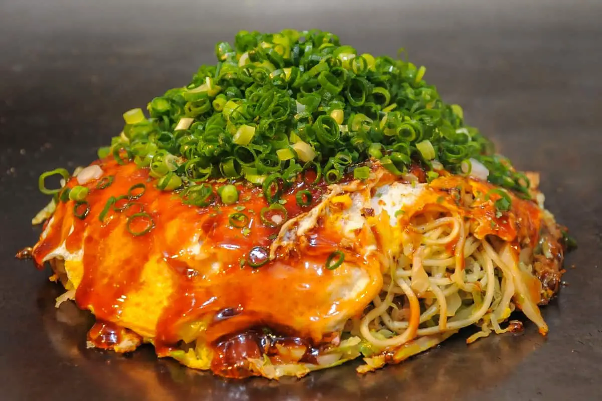 Shrimp Okonomiyki - Popular Japanese Food