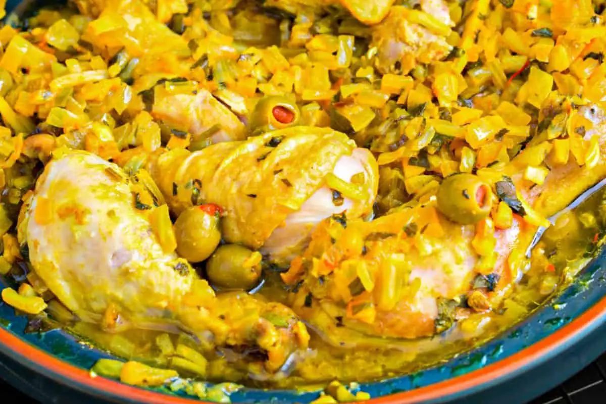 14. Saffron Chicken Moroccan Tagine - Traditional Moroccan Tagine Dishes
