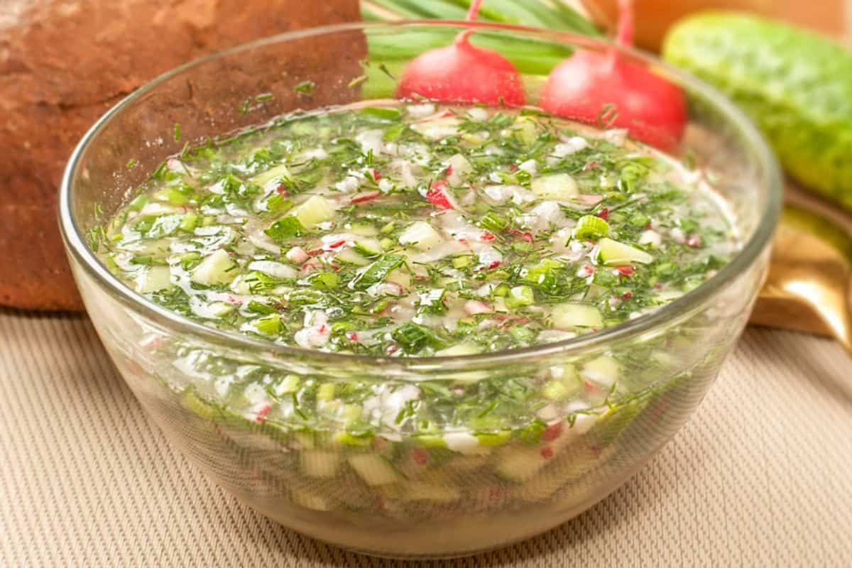 15. Russian Food Recipes - Cold Summer Soup – Russian “Okroshka” (1)