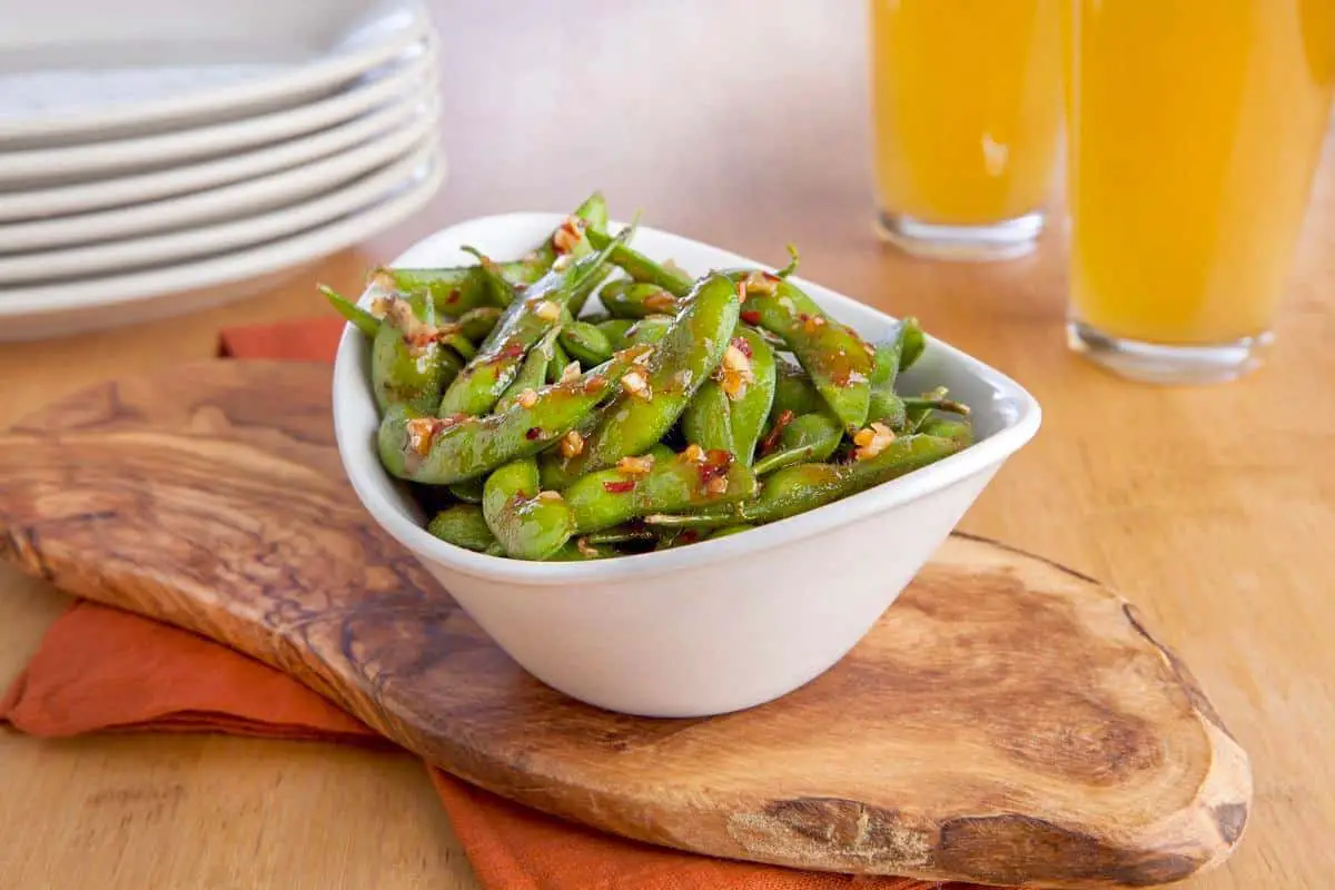 Sweet and Spicy Soy Glazed Edamame - Japanese Dinner Recipes