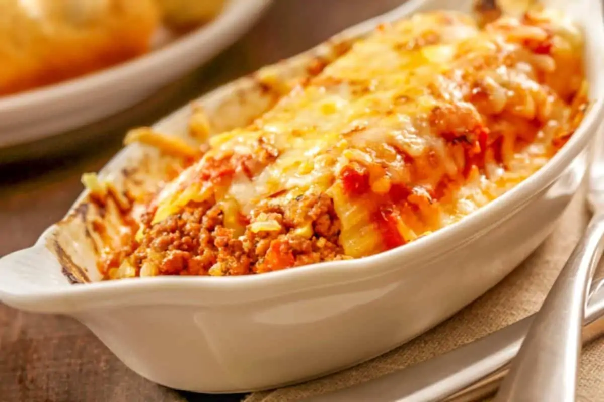 2. Manicotti Italian Casserole - Italy Dishes