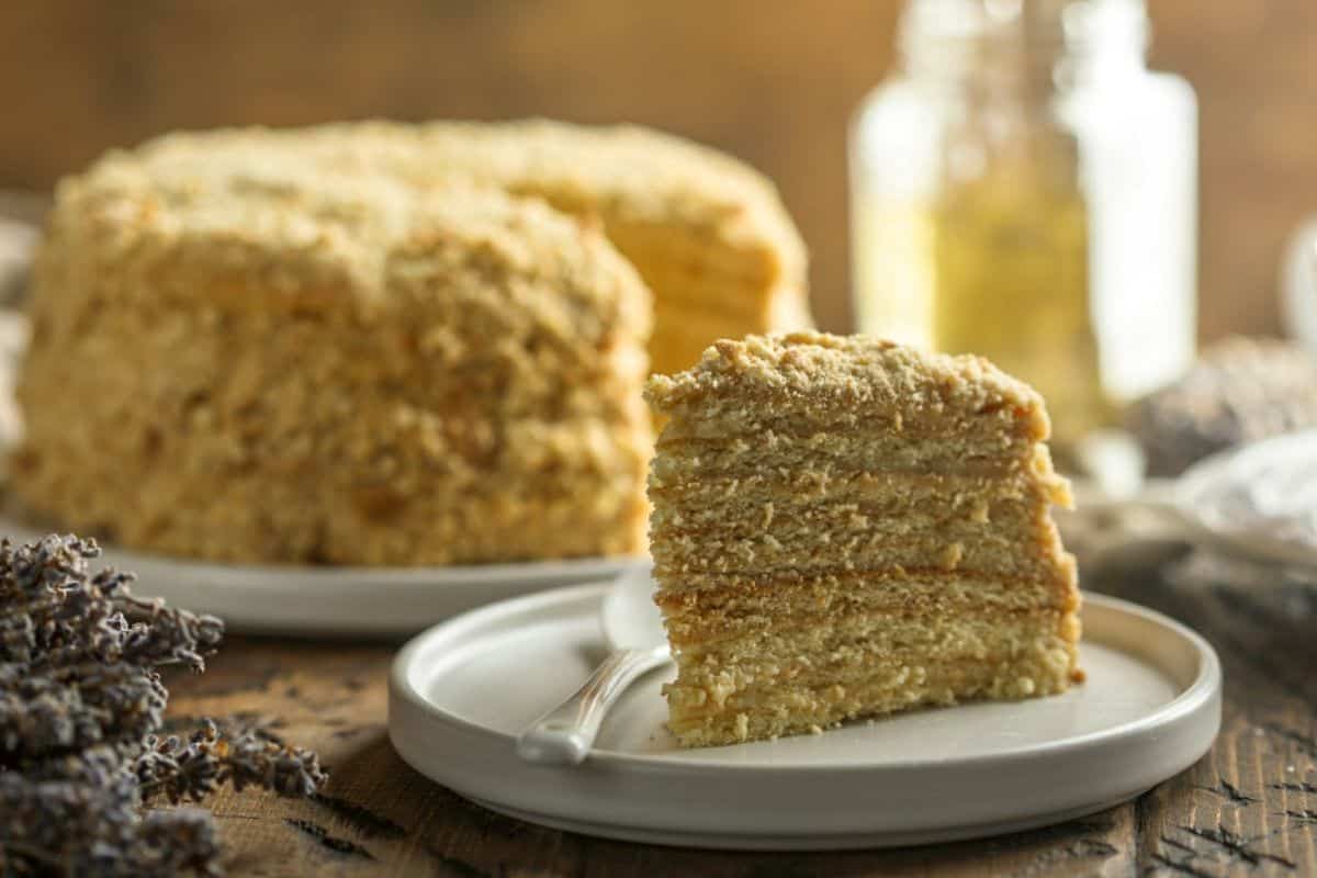 28. Russian Food - Nadiya's Russian Honey Cake (1)