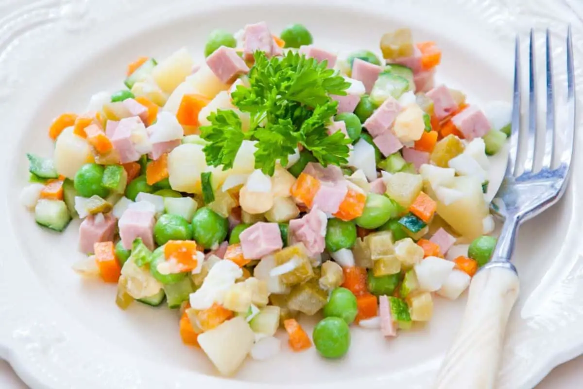 30. Russian Food Recipes - Russian Olivier Salad (1)