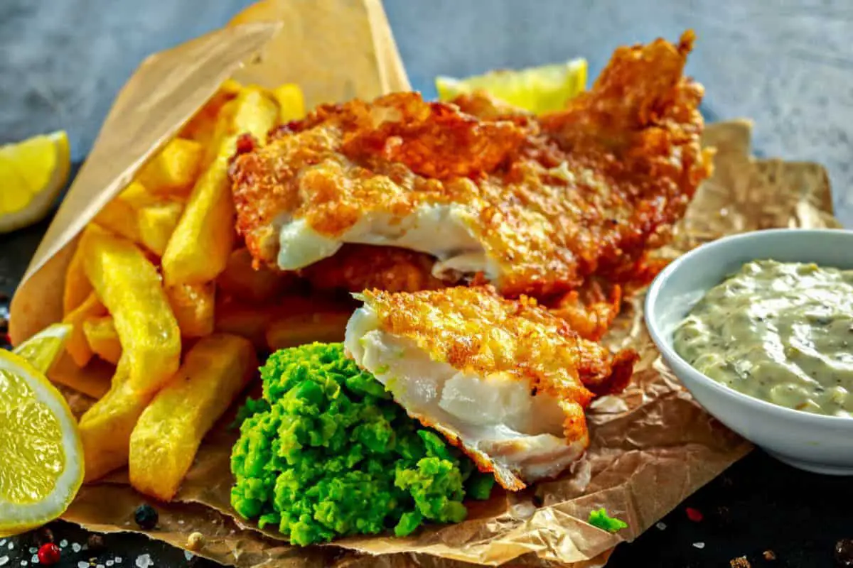 7. Crumbed Fish and Kumara Chips - New Zealand Food