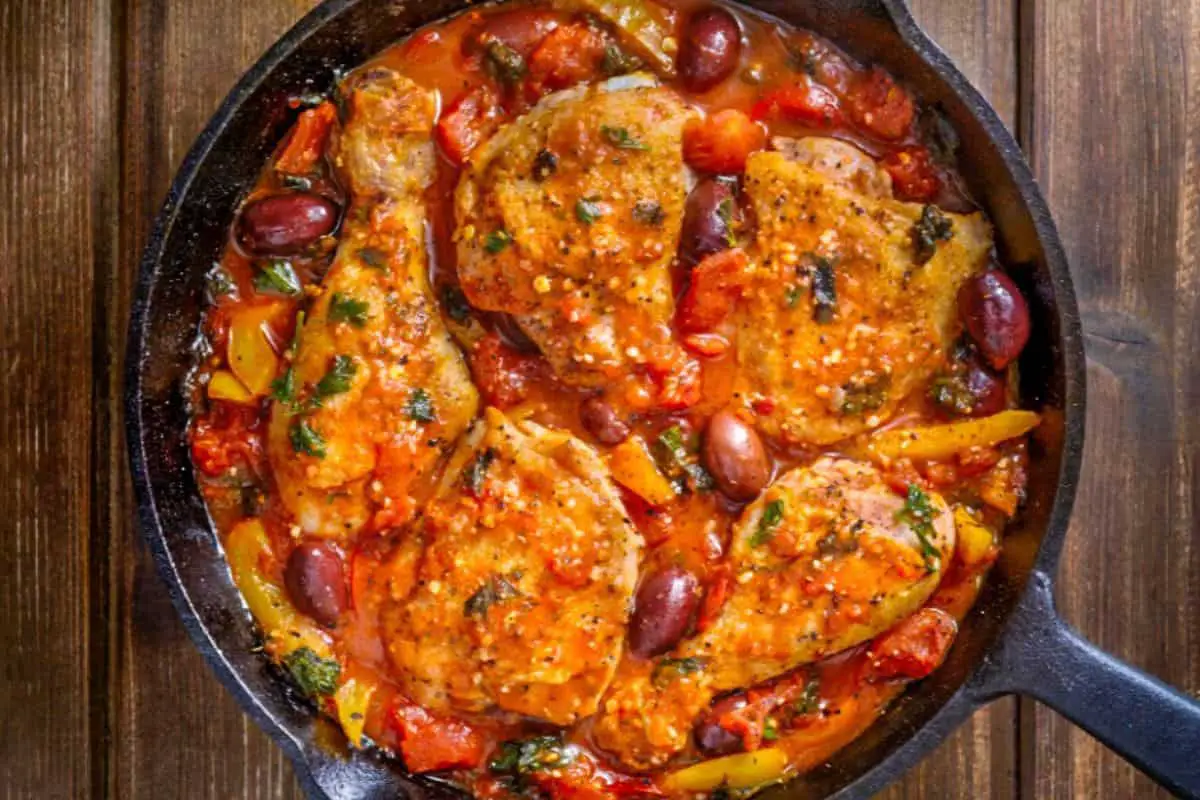 8. Chicken Cacciatore