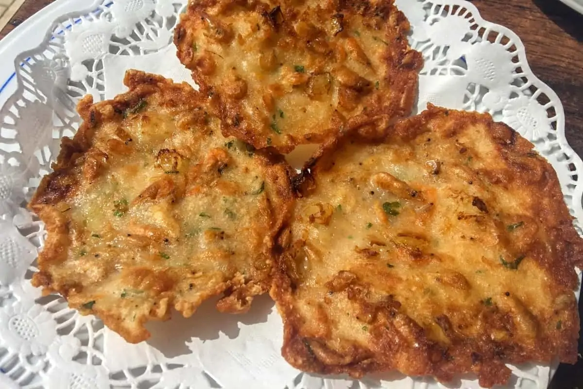 Tortillita de Camarones (Shrimp Fritters) - Spanish Dishes