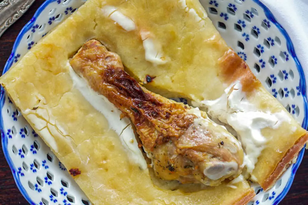 30 Classic Bosnian Food Easy Recipes To Follow Our Big Escape   12. Kvrgusa Chicken Pie 