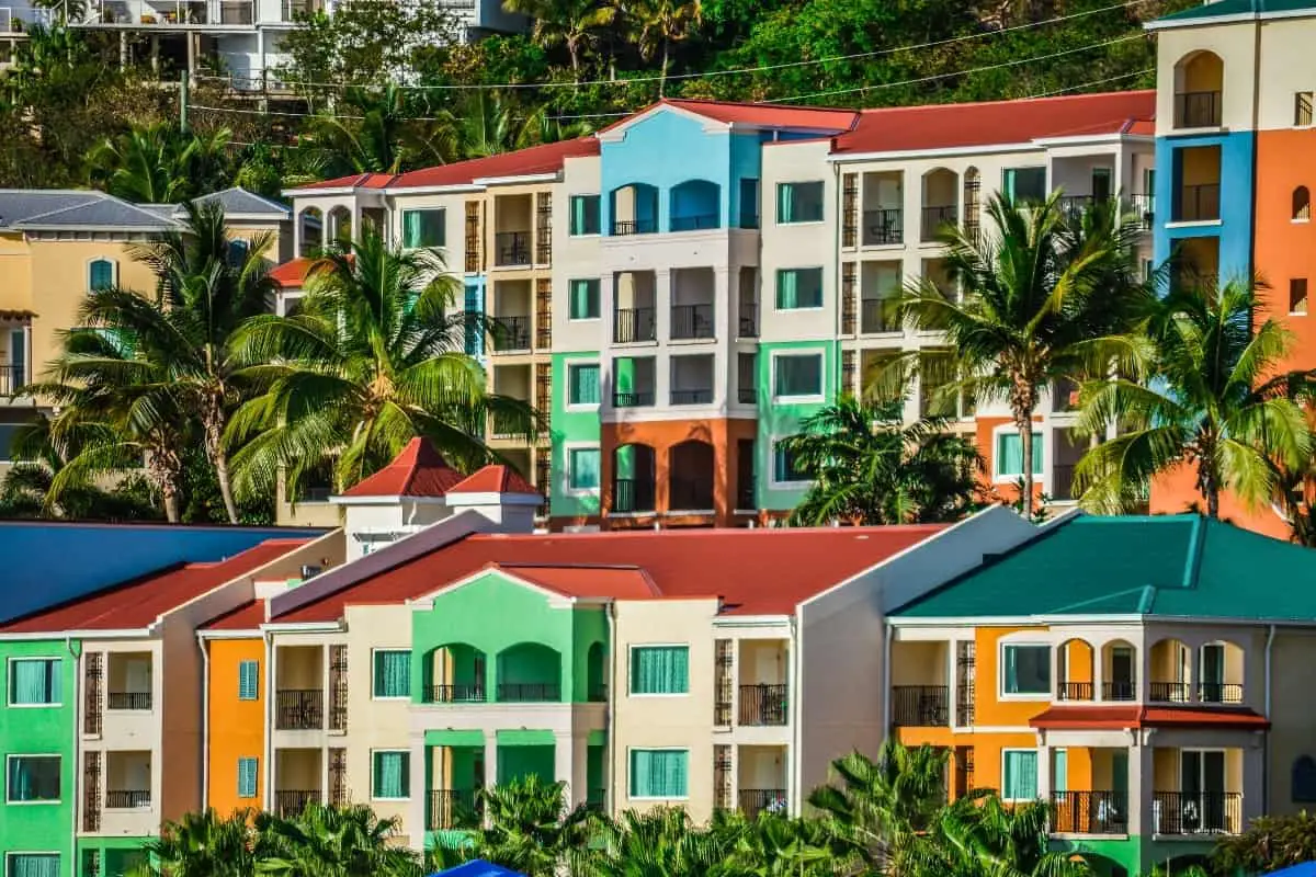 Colorful Buildings in the Virgin Islands - Virgin Islands Food Recipes