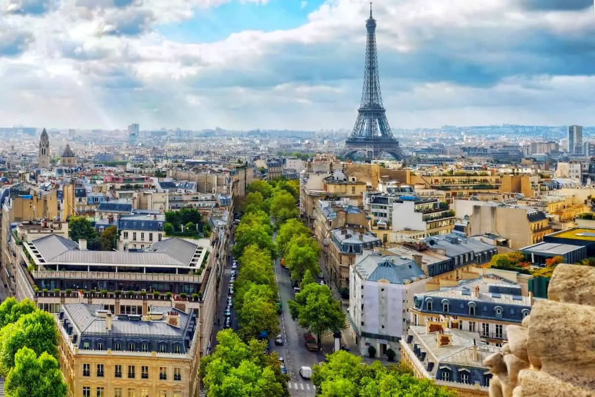 Cityscape of Paris with Eifel Tower