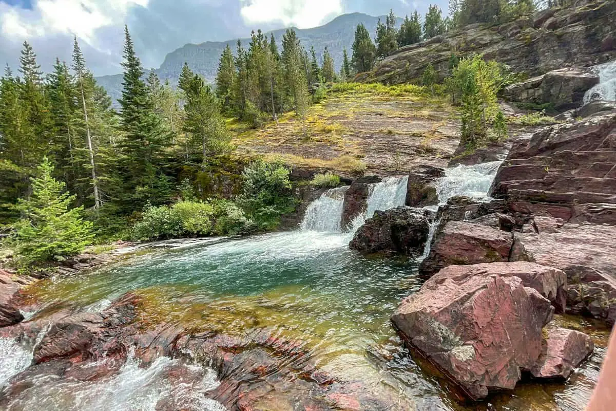14 Redrock Falls via Swiftcurrent Pass Nature Trails Hiking Trails