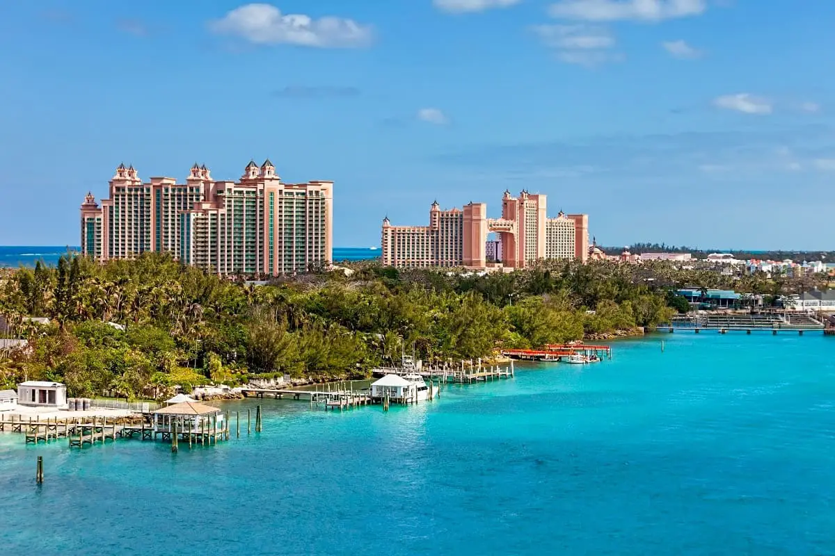 View of Paradise Island in Nassau, Bahamas - Bahamian Cuisine