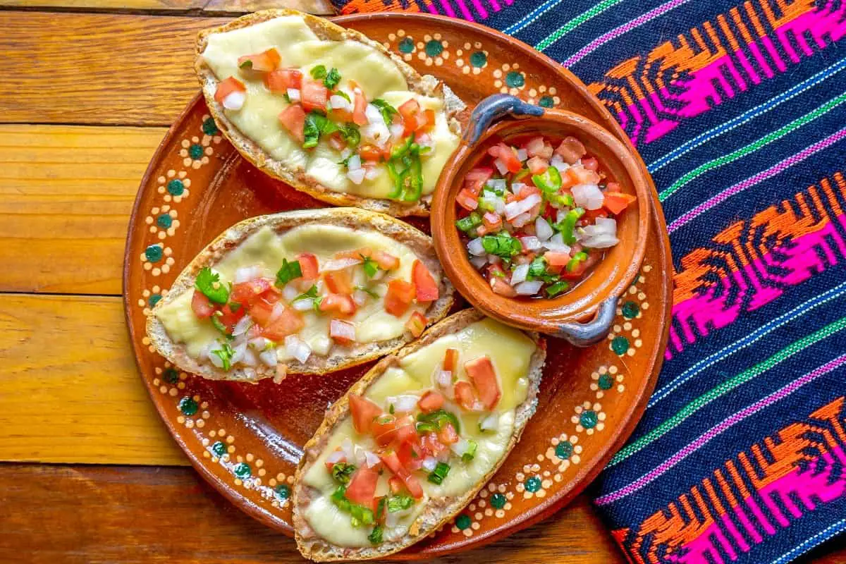 Traditional Mexican Molletes - Mexican Cuisine