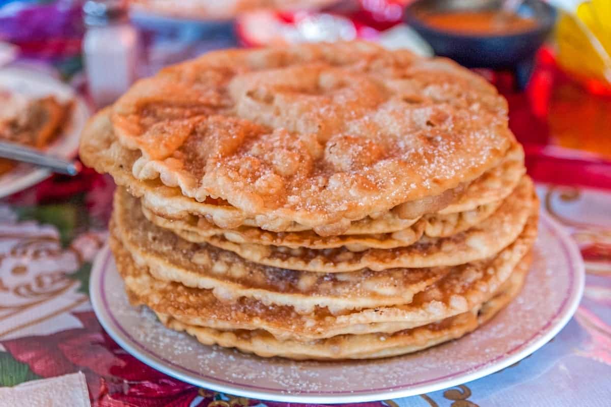 Buñuelos With Spicy Hot Chocolate - Traditional Honduran Fo