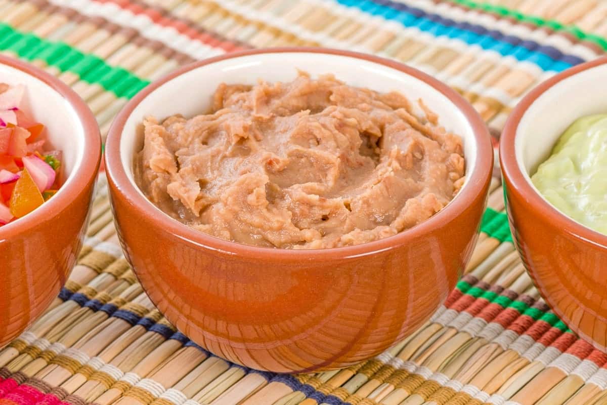 Refried Bean Dip - Traditional Mexican Foods