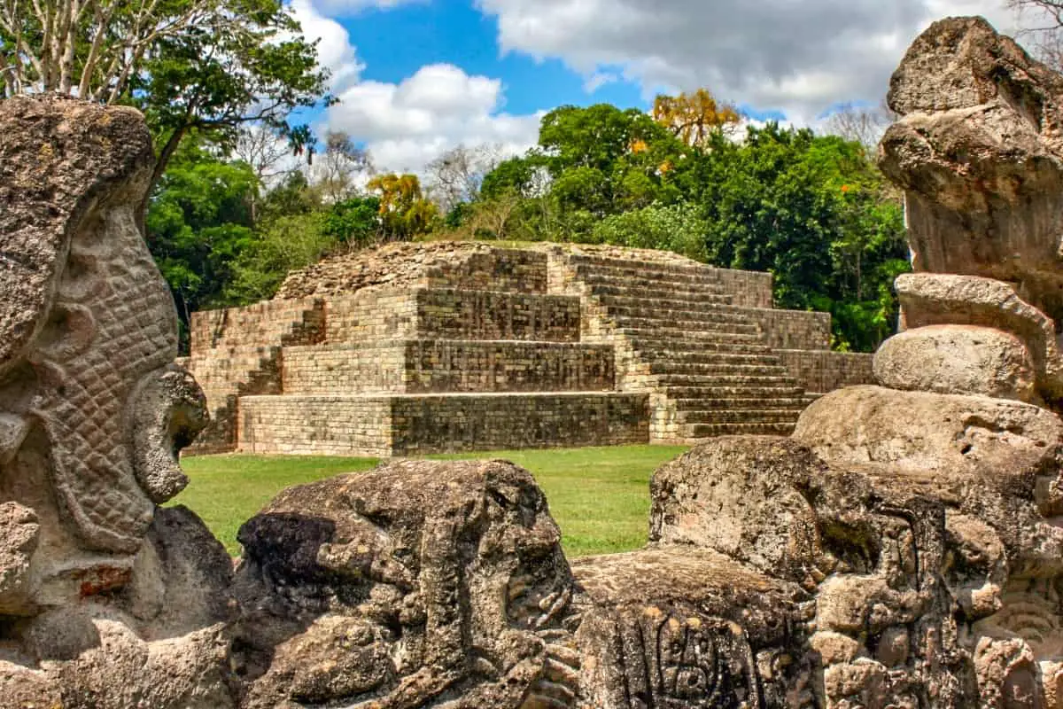 Pyramid Ruins in Copan, Honduras