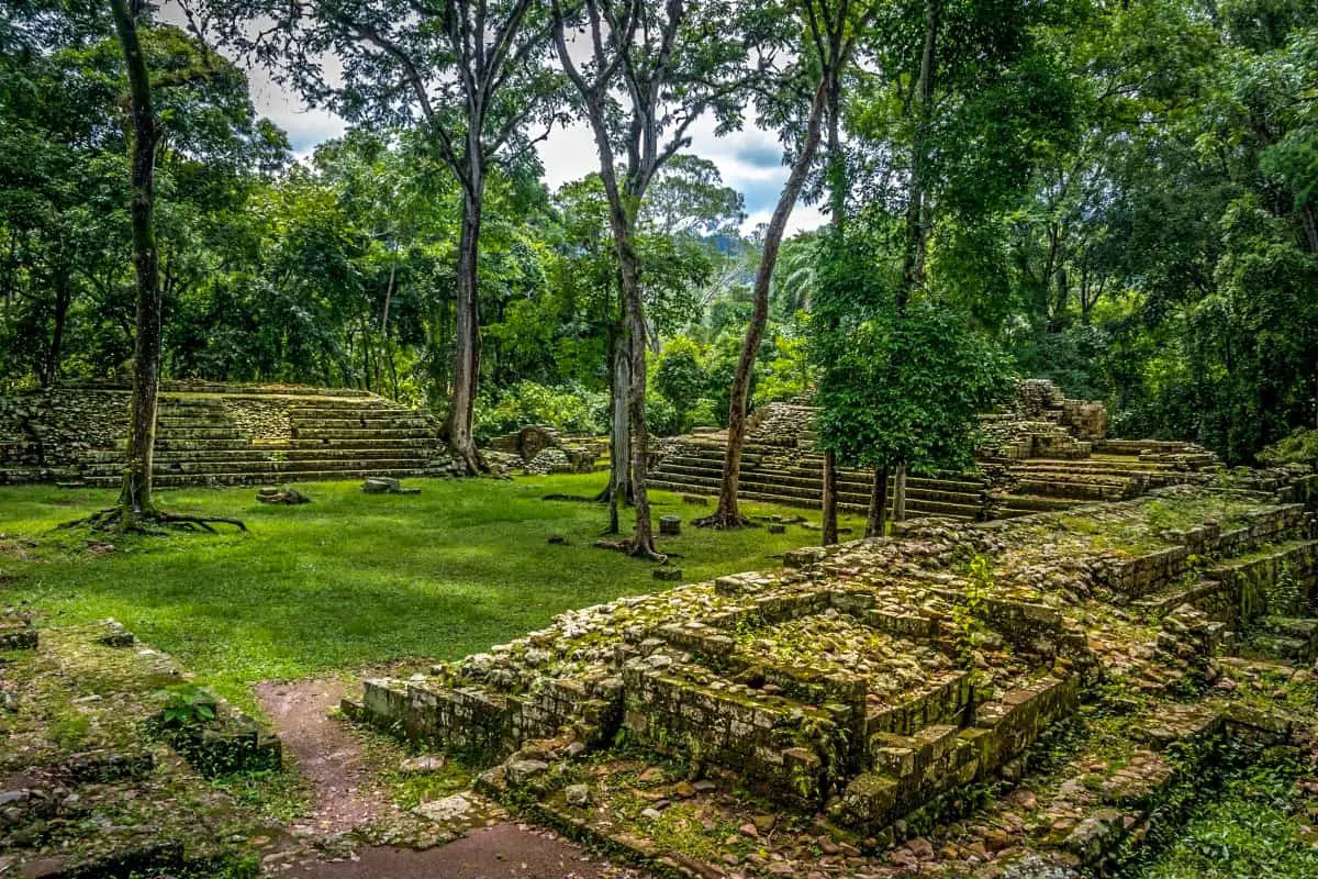 Residential Area of Mayan Ruins - Copan, Honduras