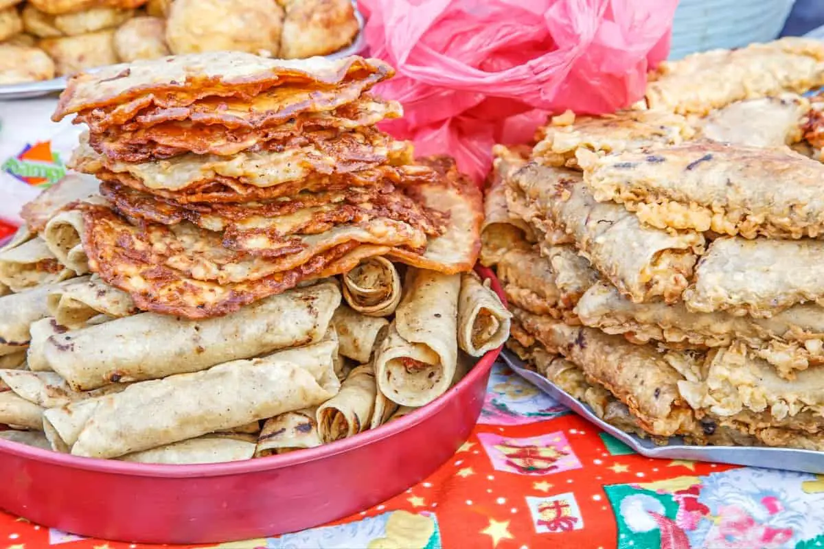 Typical food sold on street from Nicaragua