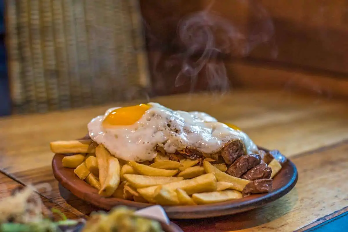 Chilean Chorrillana Fries - Traditional Food From Chile