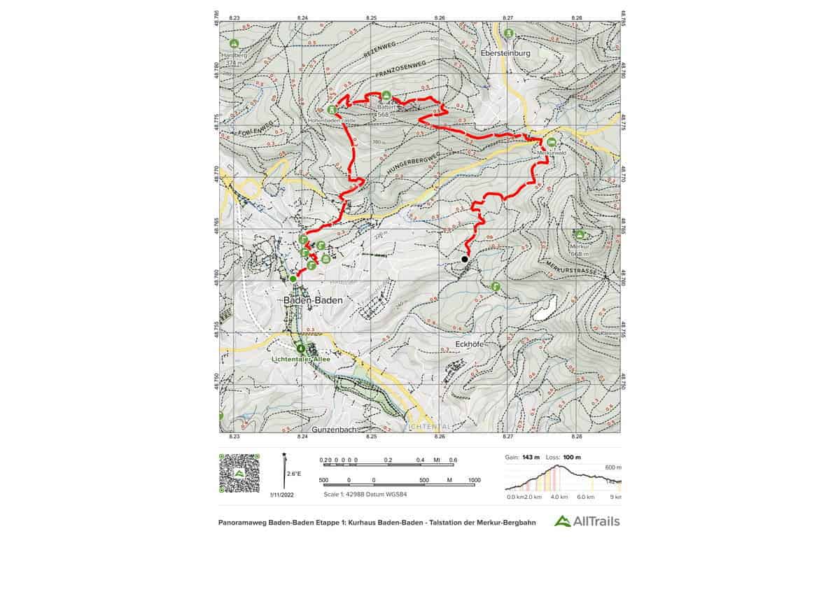 5. Panoramaweg Baden-Baden Stage 1-1
