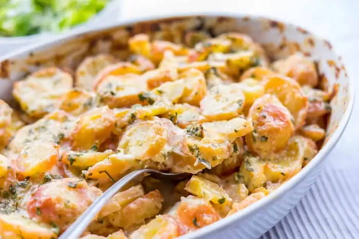 Rakott Krumpli Hungarian Potato Casserole - Hungarian Dishes