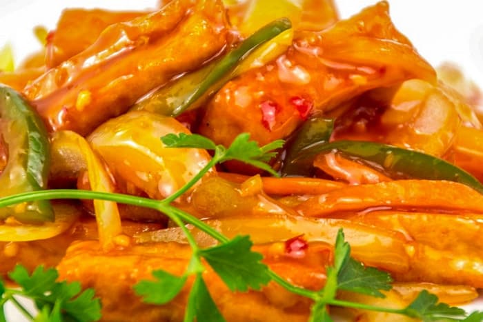 11. Burmese Tofu with Garlic, Ginger and Chili Sauce - Burmese Dishes