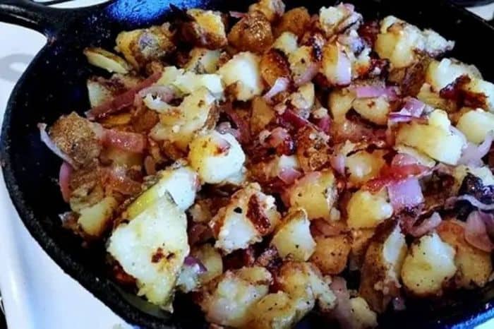 Bermuda Onion & Garlic Fried Taters - Bermuda Dishes