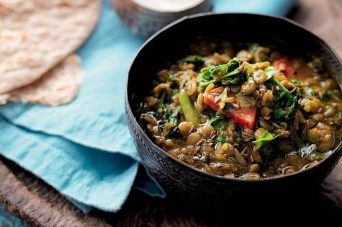 Green Lentil Curry with Kale - Bermuda Dishes
